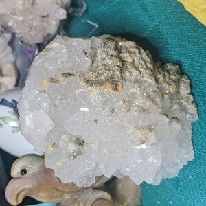 Chalco Pyrite Calcite with Pyrite (dragon's point) rare Moroccan specimen